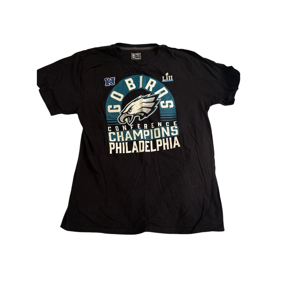 Eagles large black t shirt Go Birds, Philly
